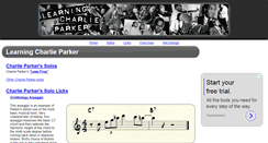 Desktop Screenshot of learning-charlie-parker.com